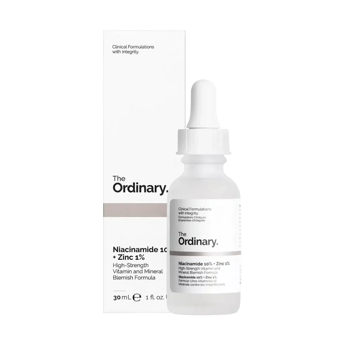 The Ordinary Niacinamide 10% + Zinc 1% Serum - Oil Control, Whitening, Hydrating & Moisturizing Essence (30mL) – 100% authentic Canadian-made formula